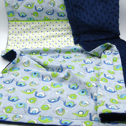 couverture molletonnée bébé escargot