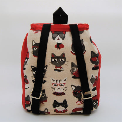 sac à dos enfant chat lunette